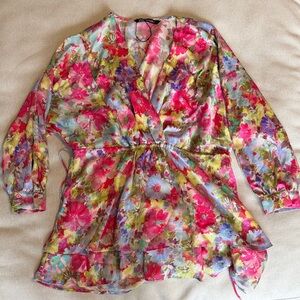 Zara Multicolor Floral Top